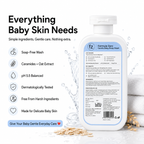 Formula Zero Baby Body Wash back label with ingredients and directions
