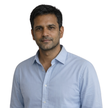 Formula Zero founder Bhavik Gandhi with baby care products